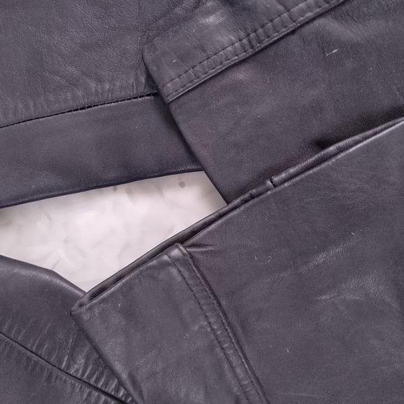 Vintage 80s Hein Gericke Black Leather Motorcycle Pants Biker - Picture 5 of 14